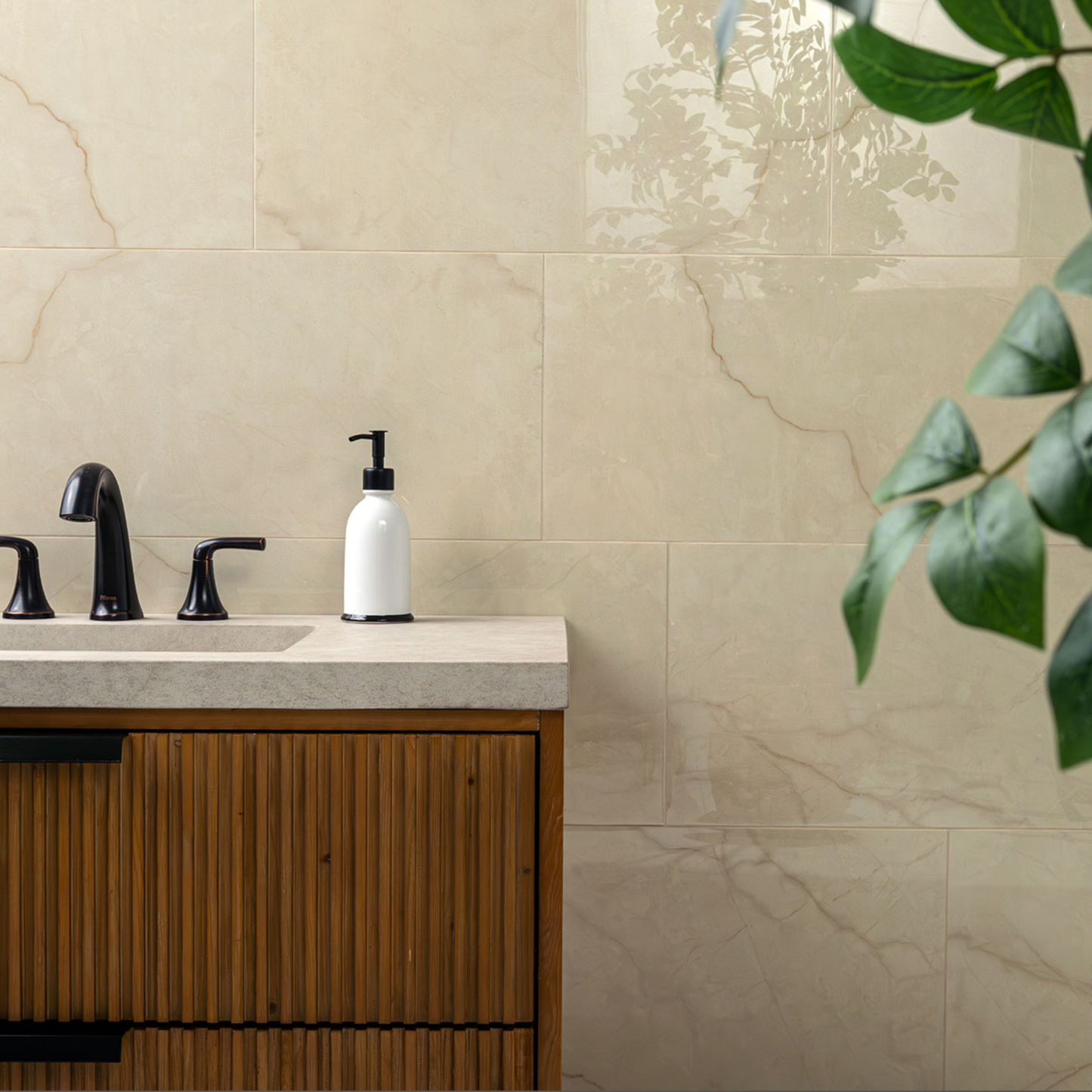 Tuile en Porcelaine BRIGHTON CREMA Collection 3 Tailles 1 Couleur 2 Finitions