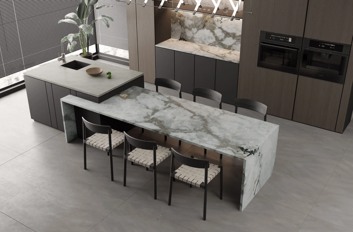 Comptoir en quartz Prime Stone 2cm - 3cm Genesis Cristallo  63,5 x 127 po