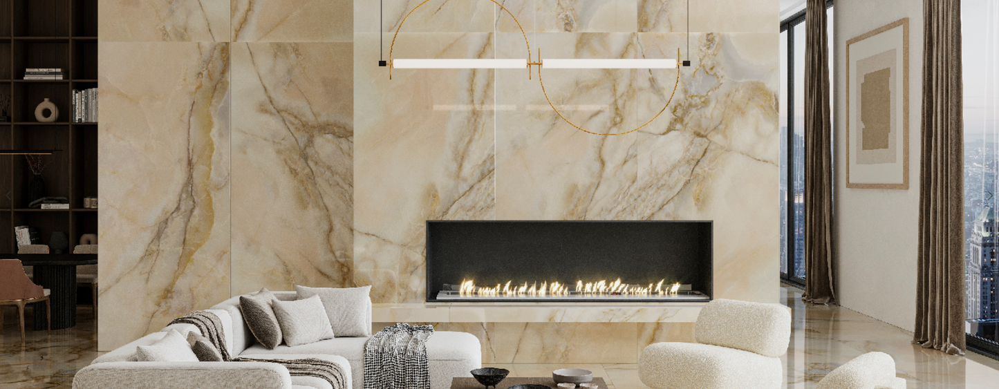 Tuile de céramique porcelaine - Collection PRIS. ONYX  disponible en 1 format, 1 couleur et 1 finition.
