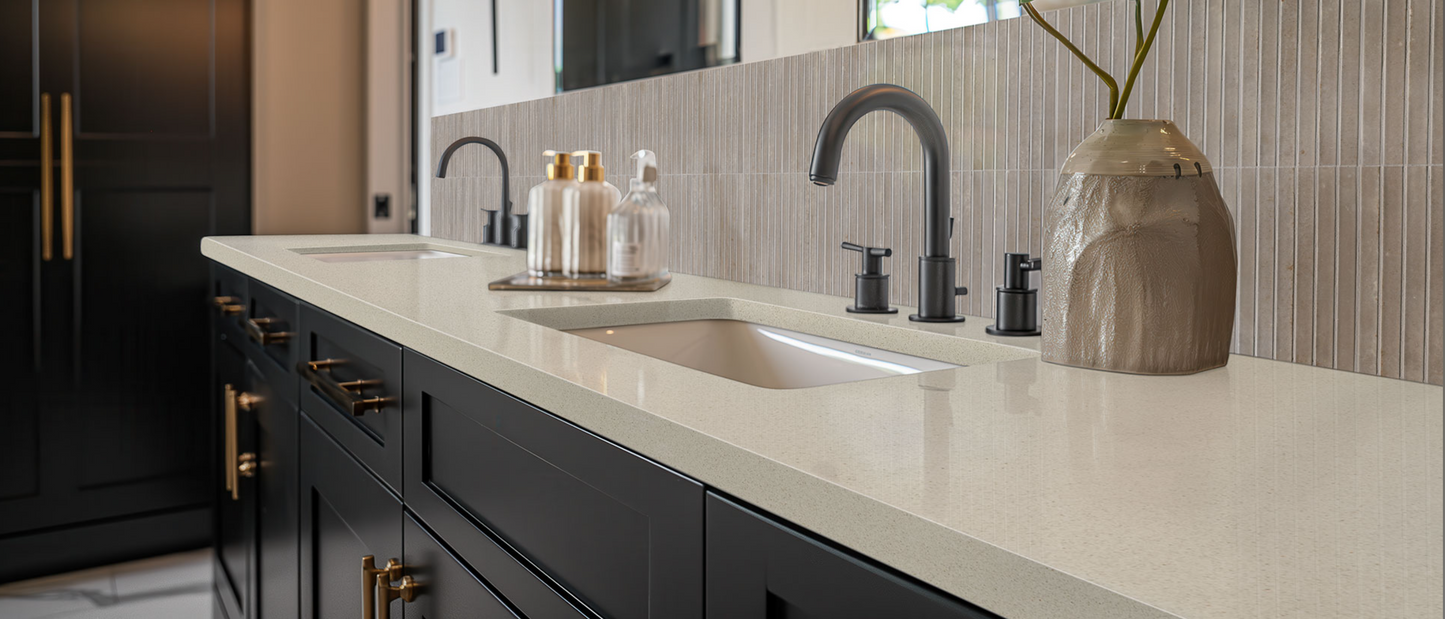 Comptoir en quartz 2cm - 3cm Bayshore Sand 126x63 MSI