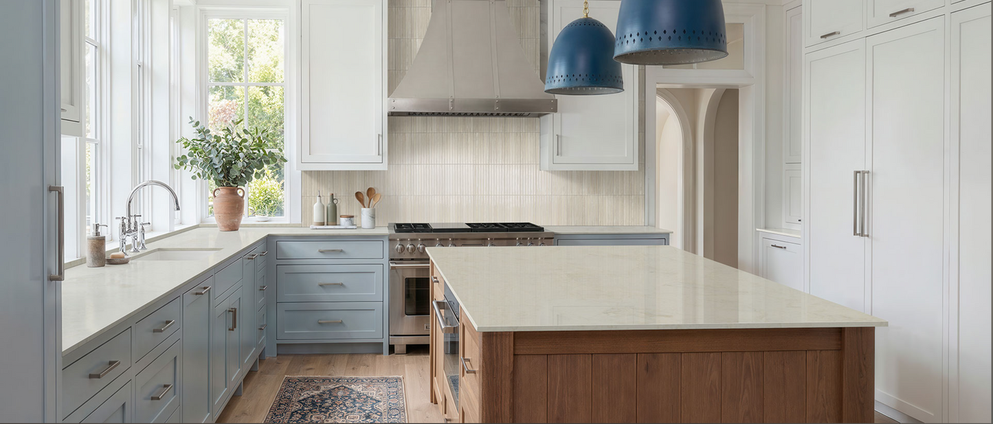 comptoir en quartz 2 cm - 3 cm Serataj 140x82 MSI