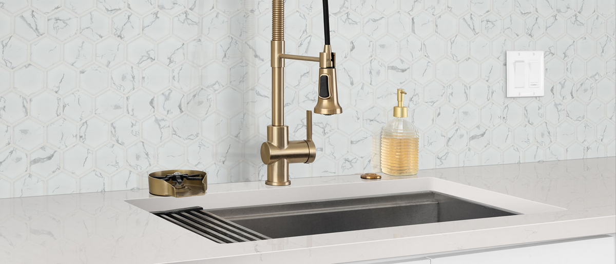 comptoir en quartz 2 cm - 3 cm Alabaster White 127x64 MSI