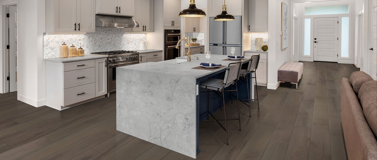 Countertop Quartz 2cm - 3 cm Calacatta Versailles 127x64 MSI