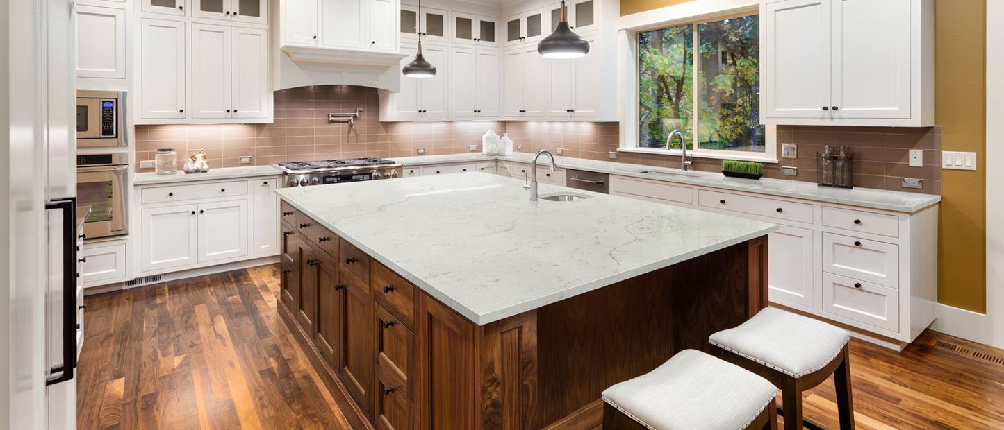 Countertop Quartz 2cm - 3cm Calacatta Lavasa 127x64 MSI
