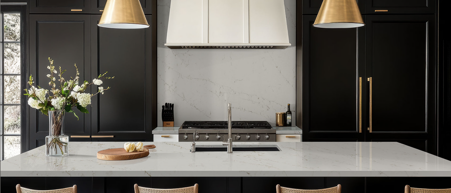 Countertop Quartz 2cm-3cm Calacatta Delios 131x65 MSI