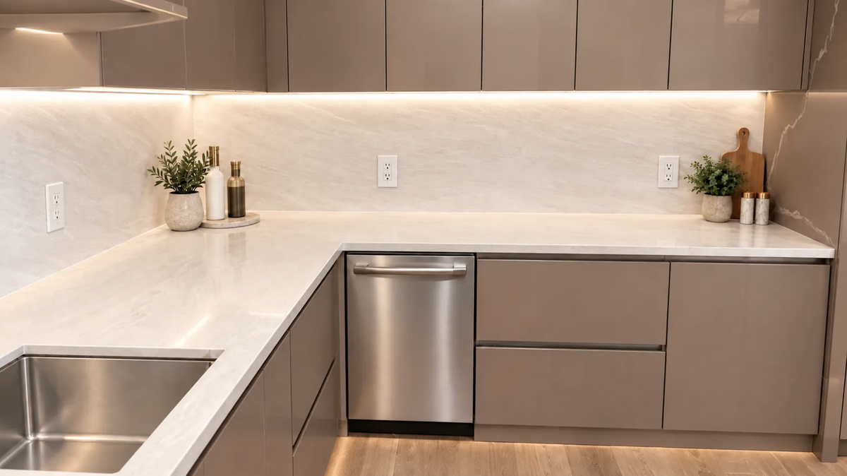 Countertop Quartz 2cm - Double 2cm, 6243, 126 x 63
