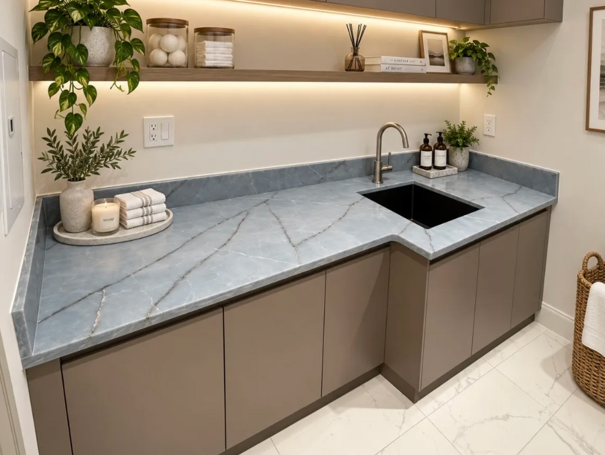 Countertop Quartz 2cm - Double 2cm, 6213, 126 x 63