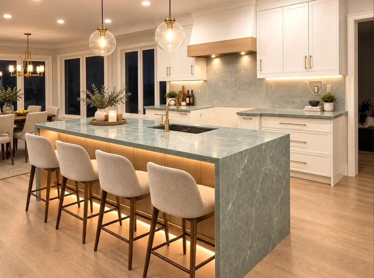 Comptoir en quartz 2cm Double 2cm 6241, 126 x 63