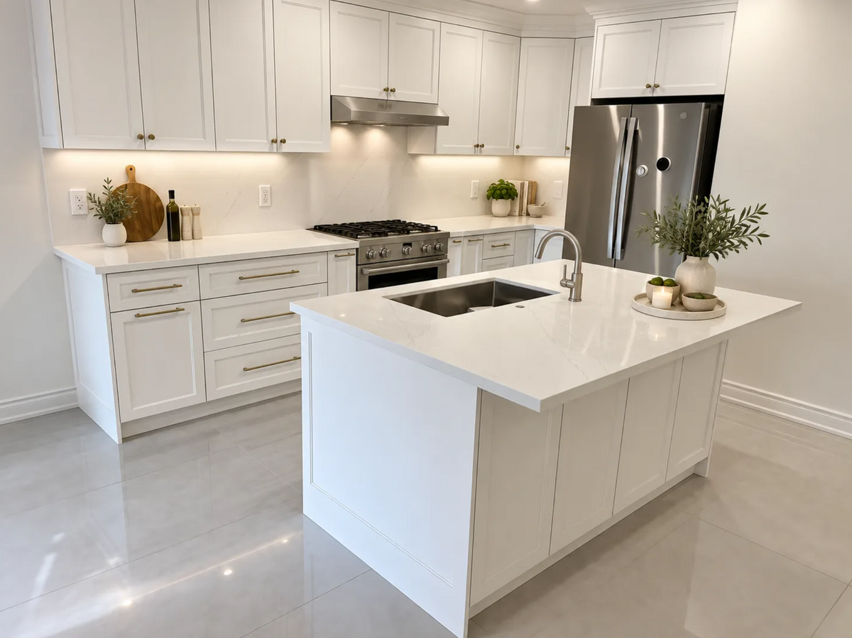 Countertop Quartz 2cm - Double 2cm, 4111, 126 x 63