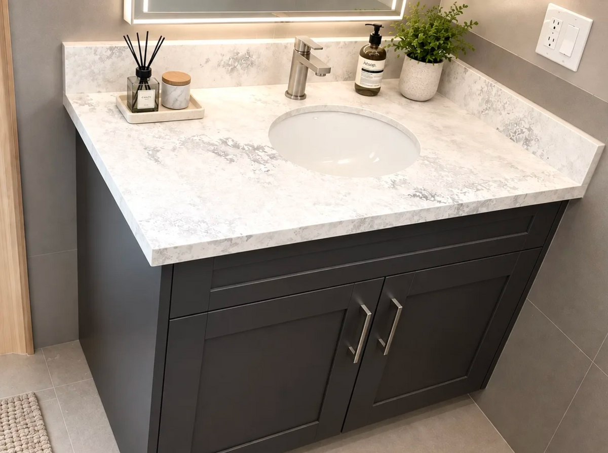 Countertop Quartz 2cm - Double 2cm, 9948, 126 x 63