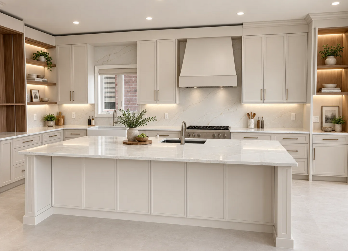 Comptoir en quartz 2cm Double 2cm 6211, 126 x 63