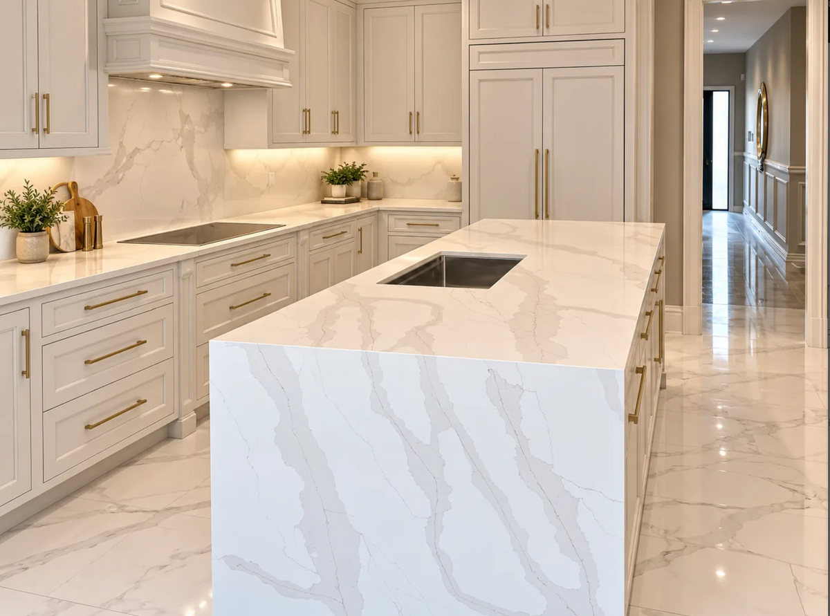 Countertop Quartz 2cm - Double 2cm, 9911 , 126 x 63