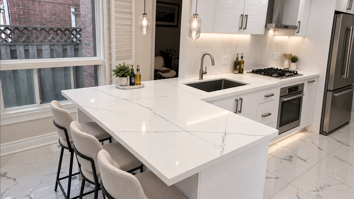 Countertop Quartz 2cm - Double 2cm, 7230, 126 x 63