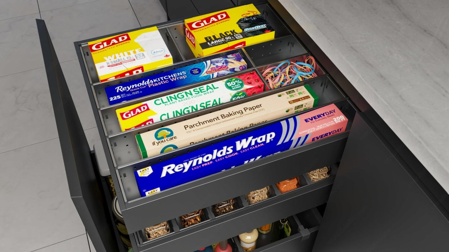 Kit ORGANIZ-R pour couverts - 500 mm Gris