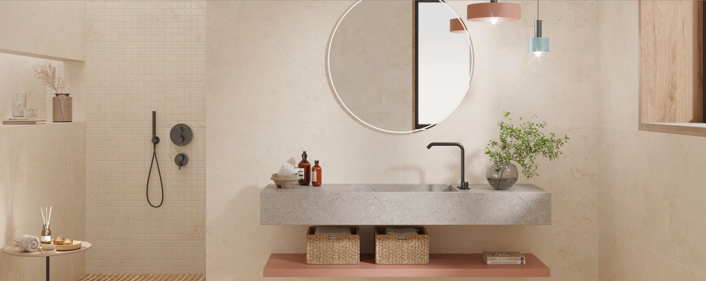 Porcelain Ceramic Tile - PRIS. LAB. STONE ART Collection available in 1 size, 3 colors and 1 finish.