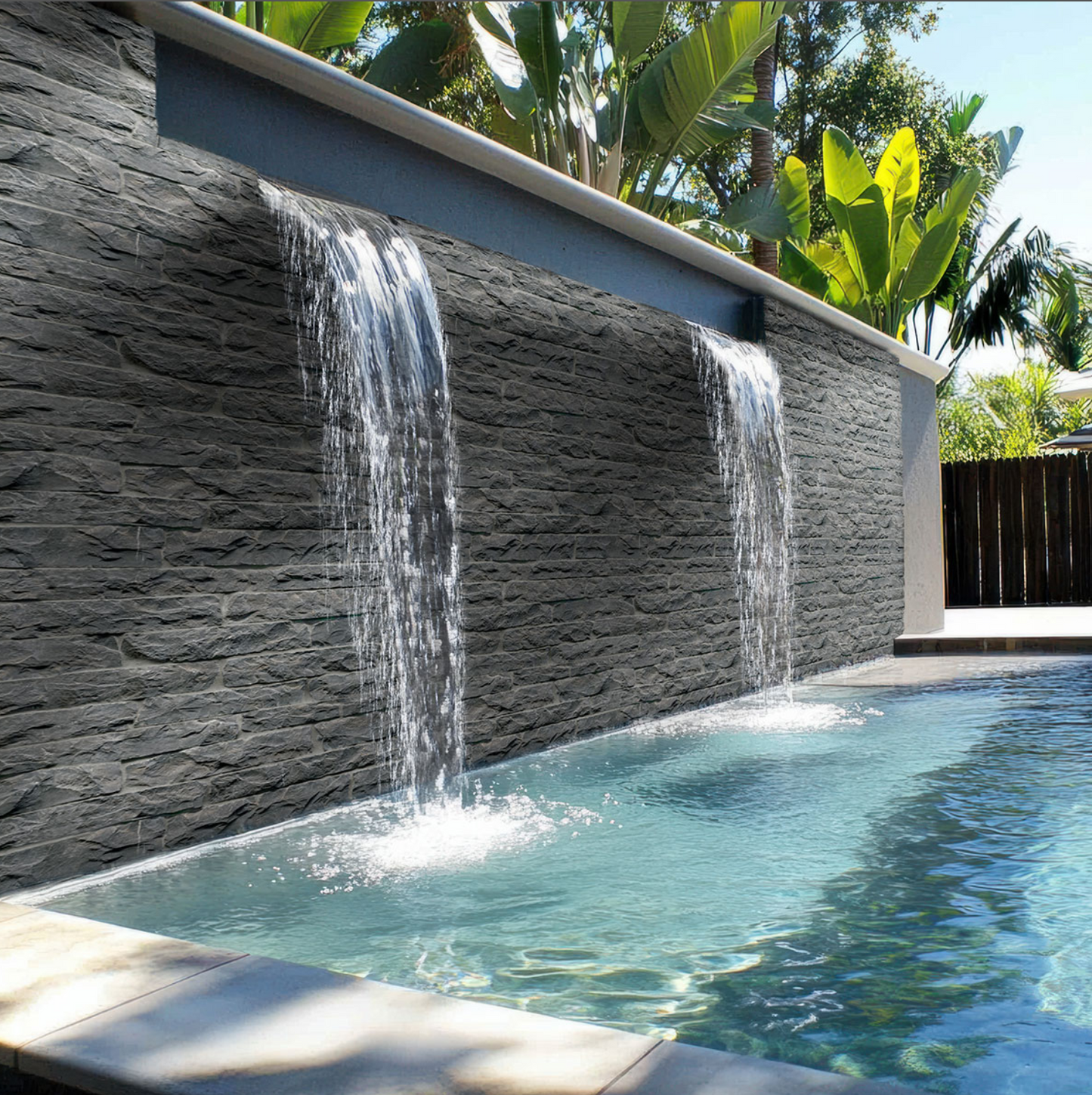 Rockmount Stone Veneers Collection Midnight Canyon Ledgestone (modules plats)
