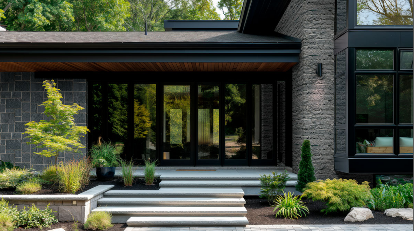 Rockmount Stone Veneers Collection Midnight Canyon Ledgestone (modules plats)