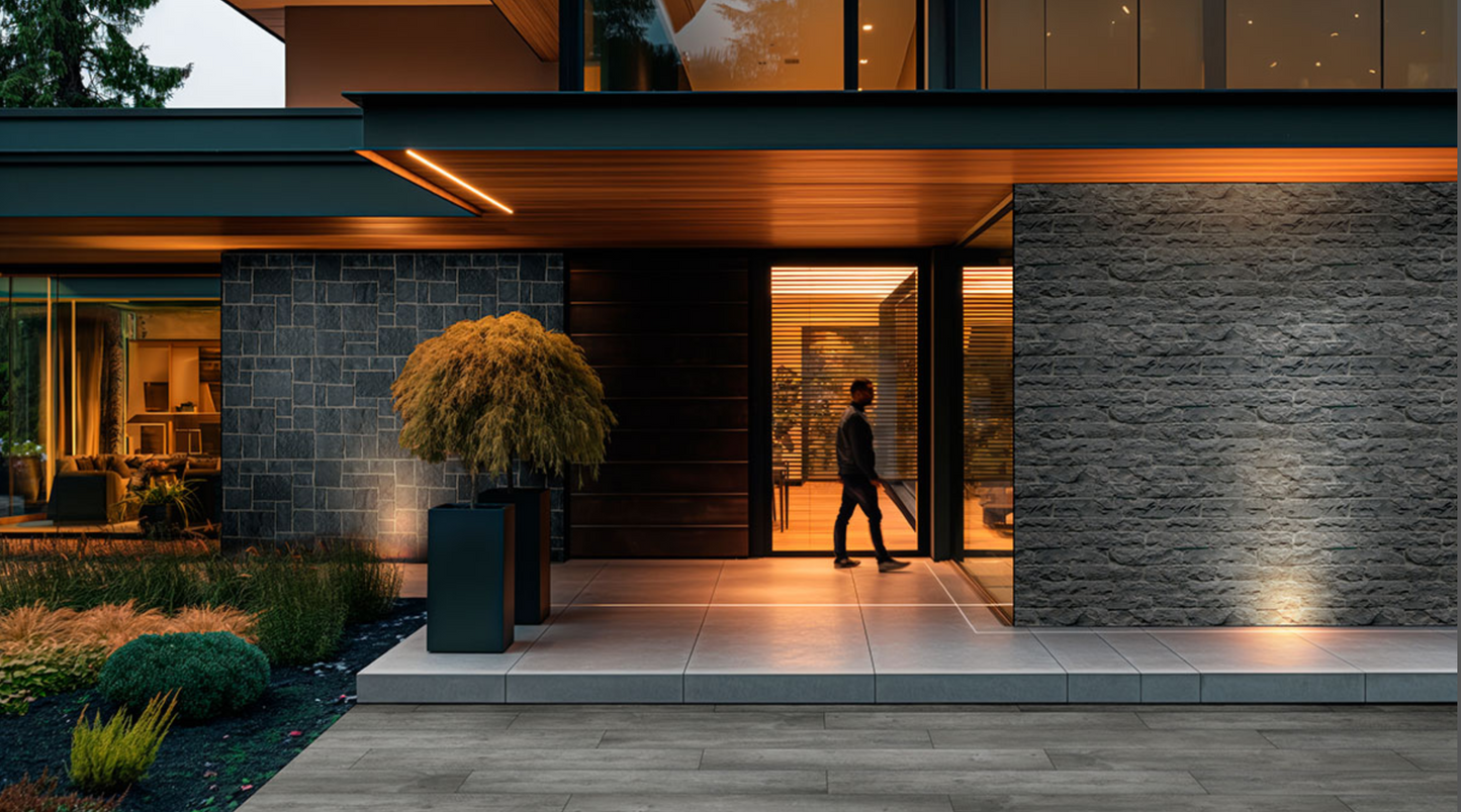 Rockmount Stone Veneers Collection Midnight Canyon Ledgestone (modules plats)
