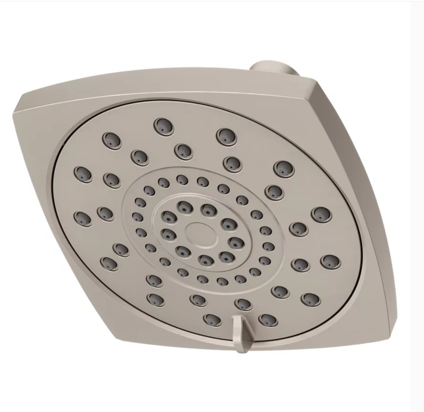 Deckard Pommeau de douche à effet pluie carré 3 fonctions Débit de 1,8 GPM 