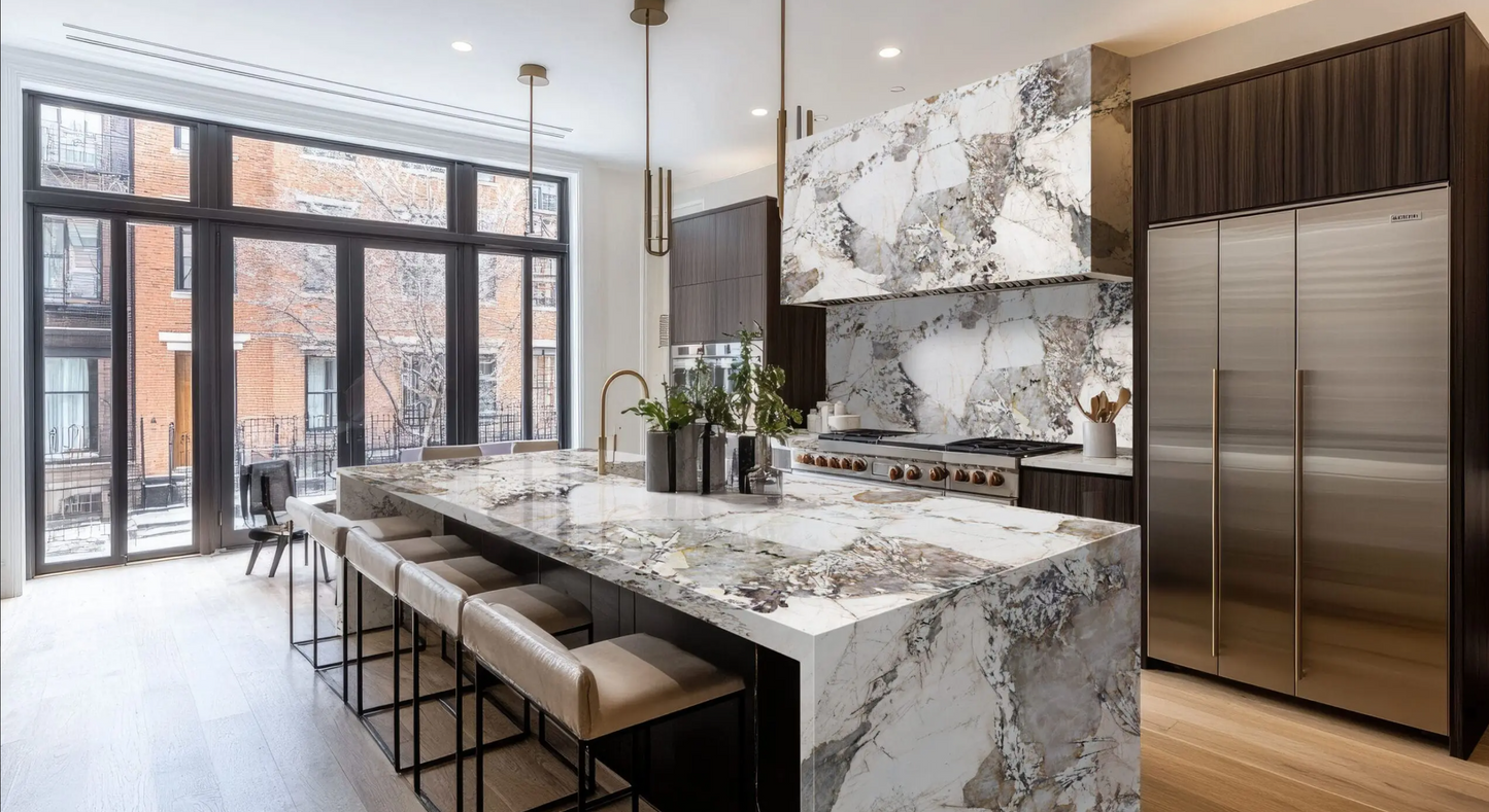 Comptoir en quartz Prime Stone 2cm - 3cm Genesis Pandora 63,5 x 127 po