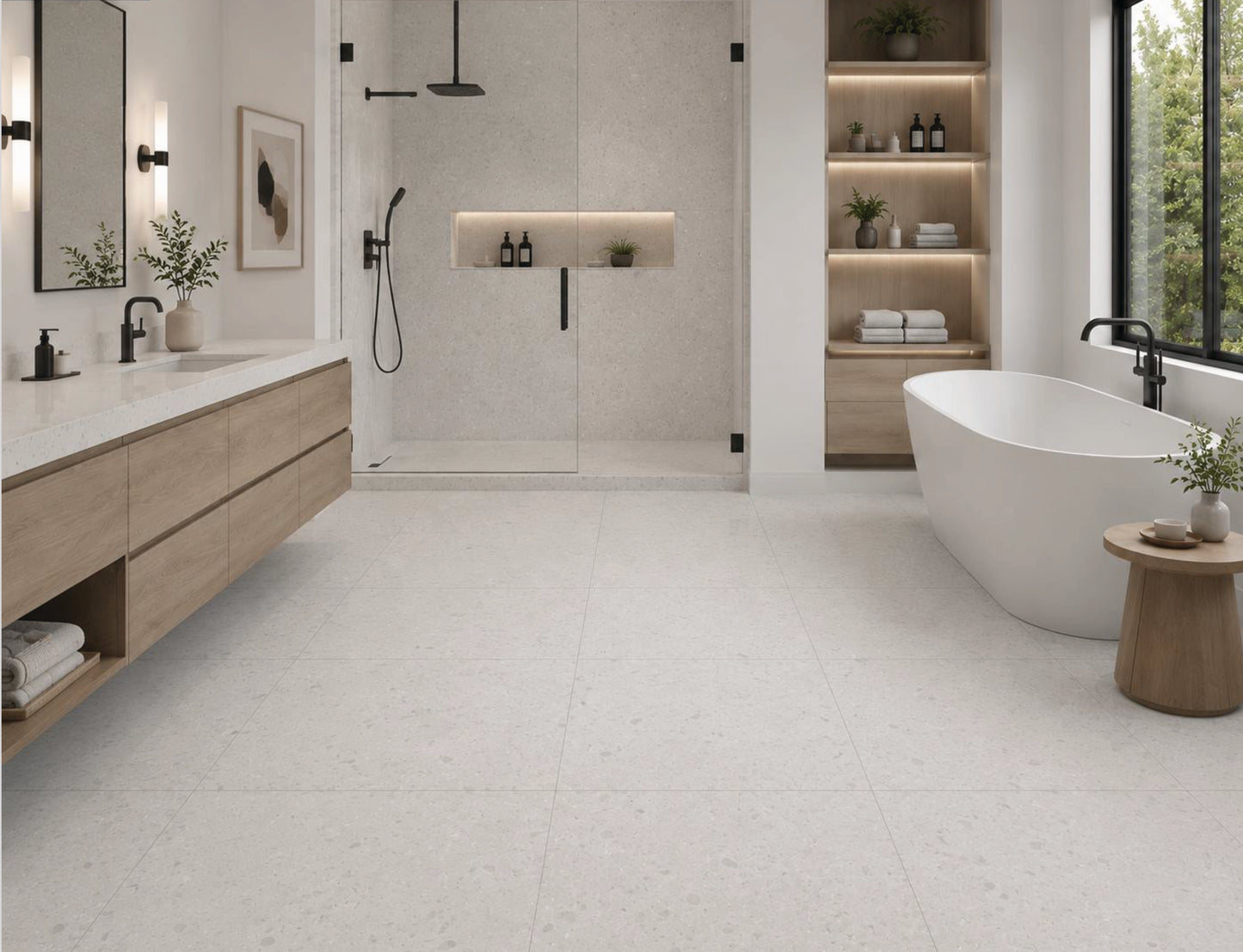Porcelain Tile TERRAZO VERGLAS Collection 3 Sizes 1 Color 1 Finish