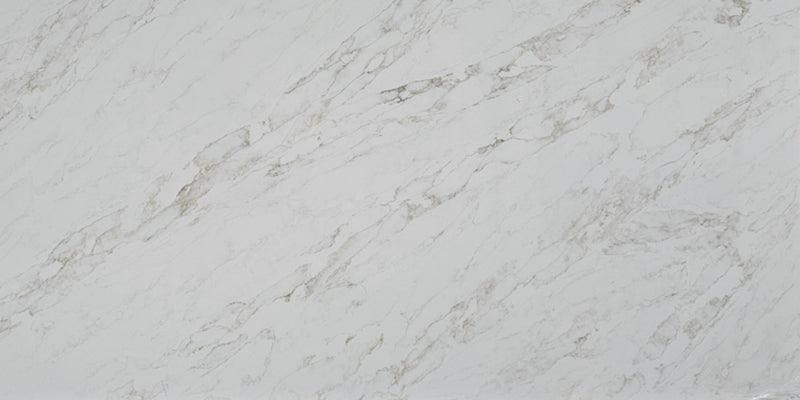 Comptoir de luxe en quartz Zenvia Collection 2 cm - 3 cm Calacatta Elvin 63 x 126 po