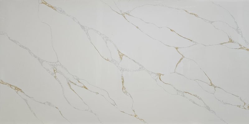 Comptoir de luxe en quartz Zenvia Collection 2 cm - 3 cm Nuvella 63 x 126 po