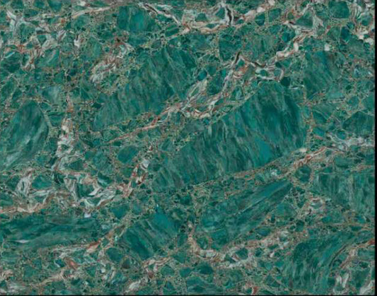 Comptoir de luxe en quartz Amazon Green collection NeoMarmo , 2 cm - 3 cm, 63 x 126 po