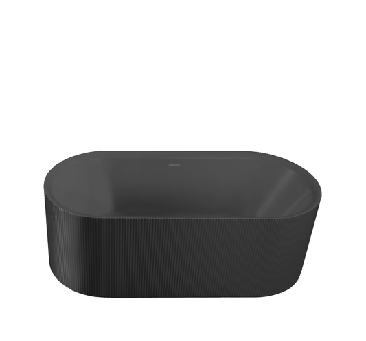 Hawaii Freestanding Bathtub, Matte Black Size: 67×31½×22-4/5 in (1700×800×580mm) - SP1869A-17MB