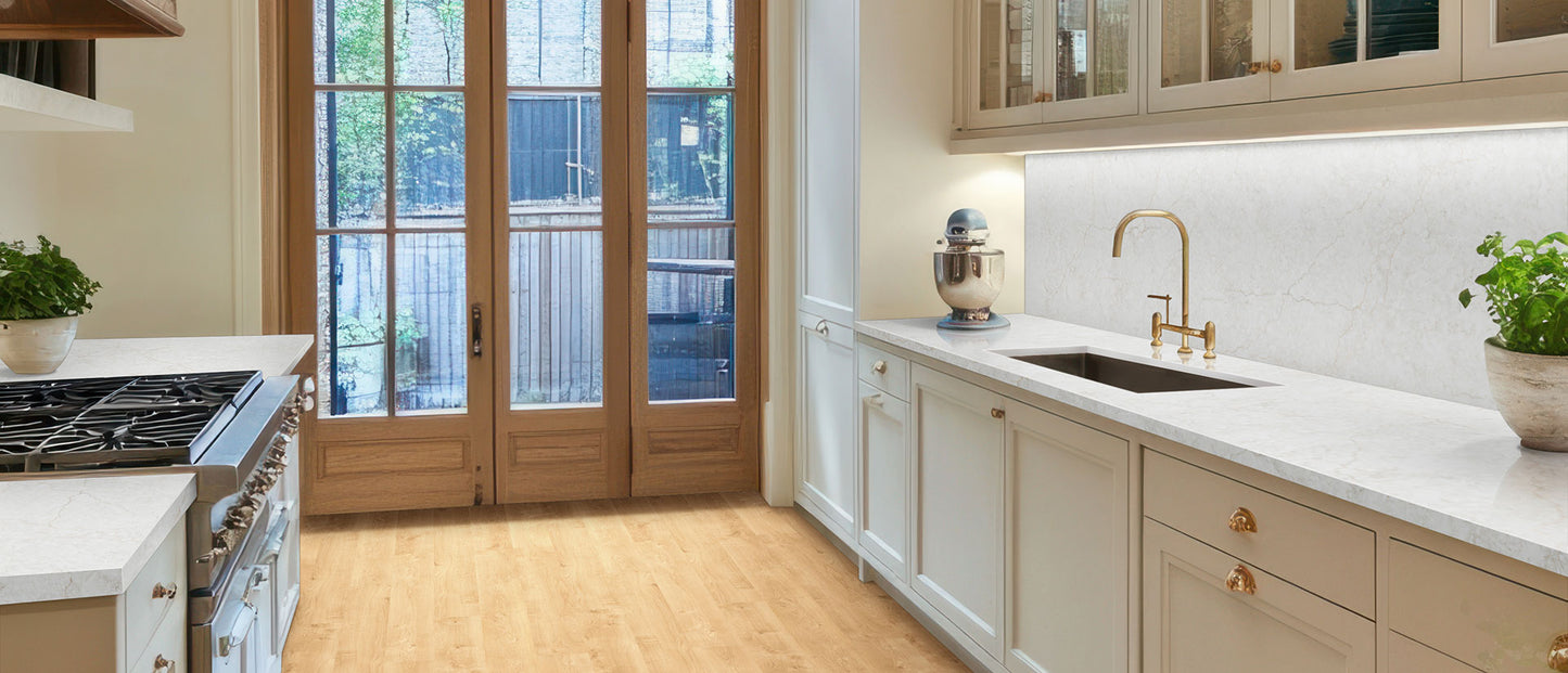 Comptoir en Quartz 2cm - 3cm Calacatta Miraggio Cove MSI