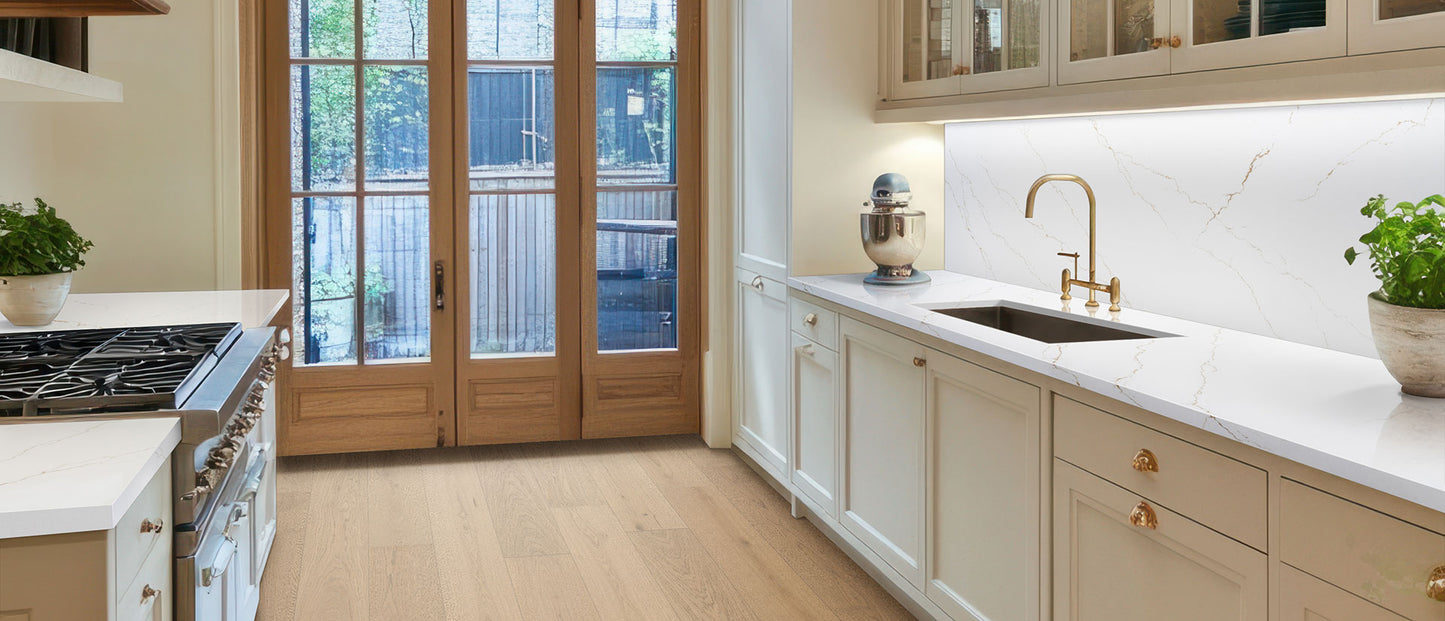 Comptoir en Quartz 2cm - 3cm Calacatta Miraggio Or MSI