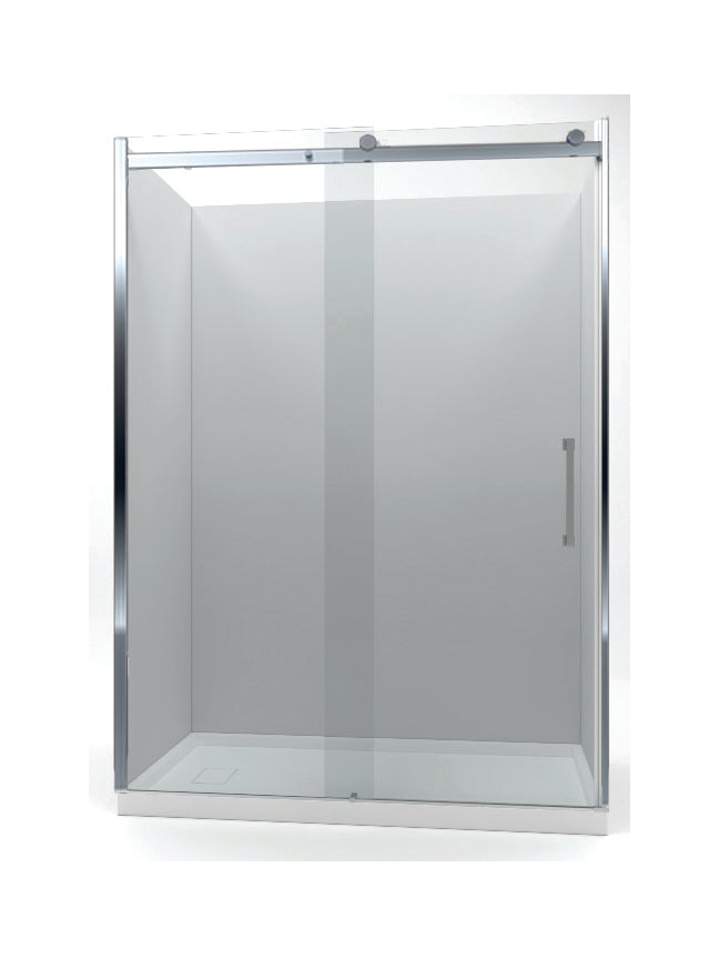 Porte de douche coulissante L 60 x H 78 po, tube plat - SN-10-60