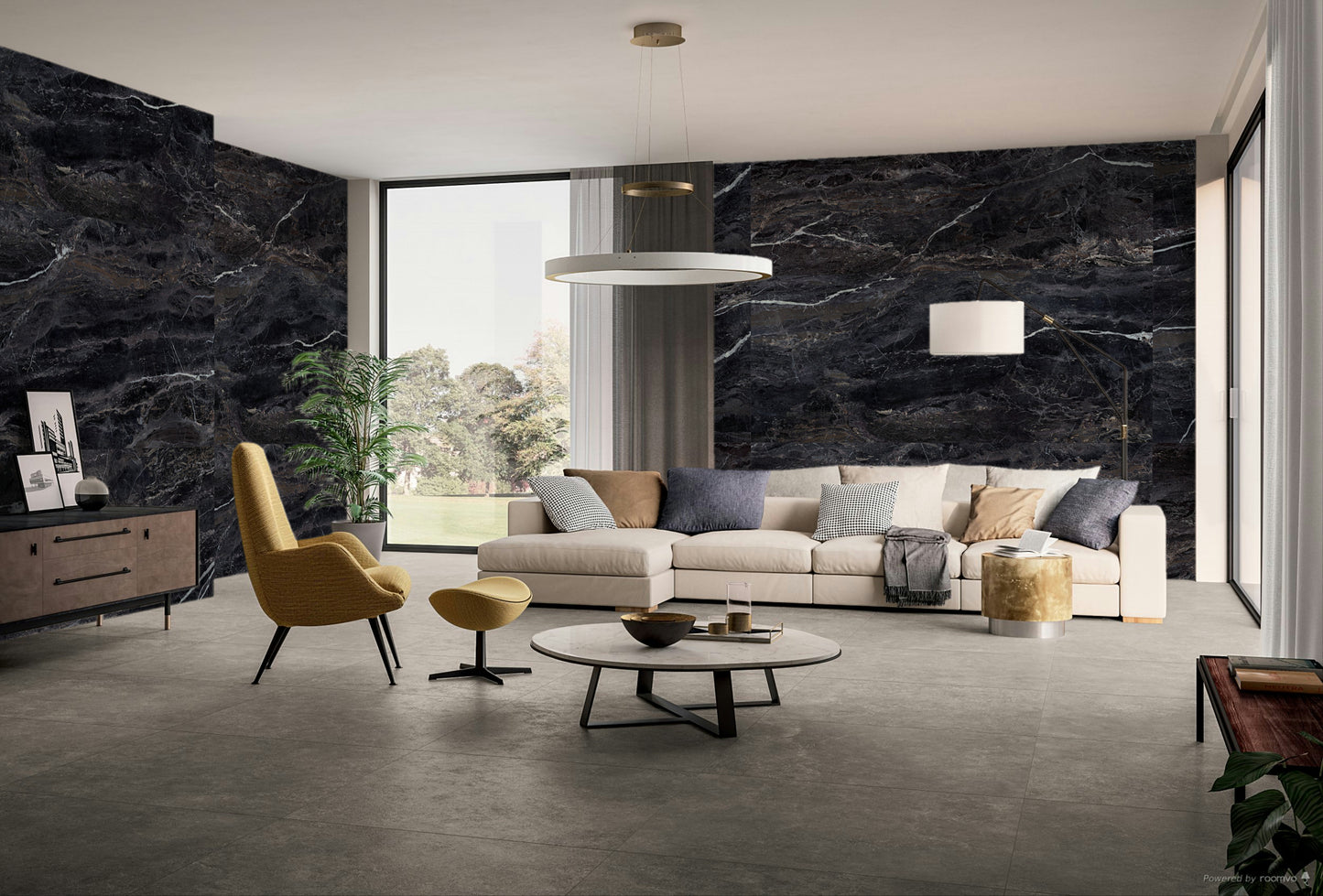 Tuile porcelaine  céramique Collection Allure disponible en 1 taille, 5 couleurs et 1 finition.