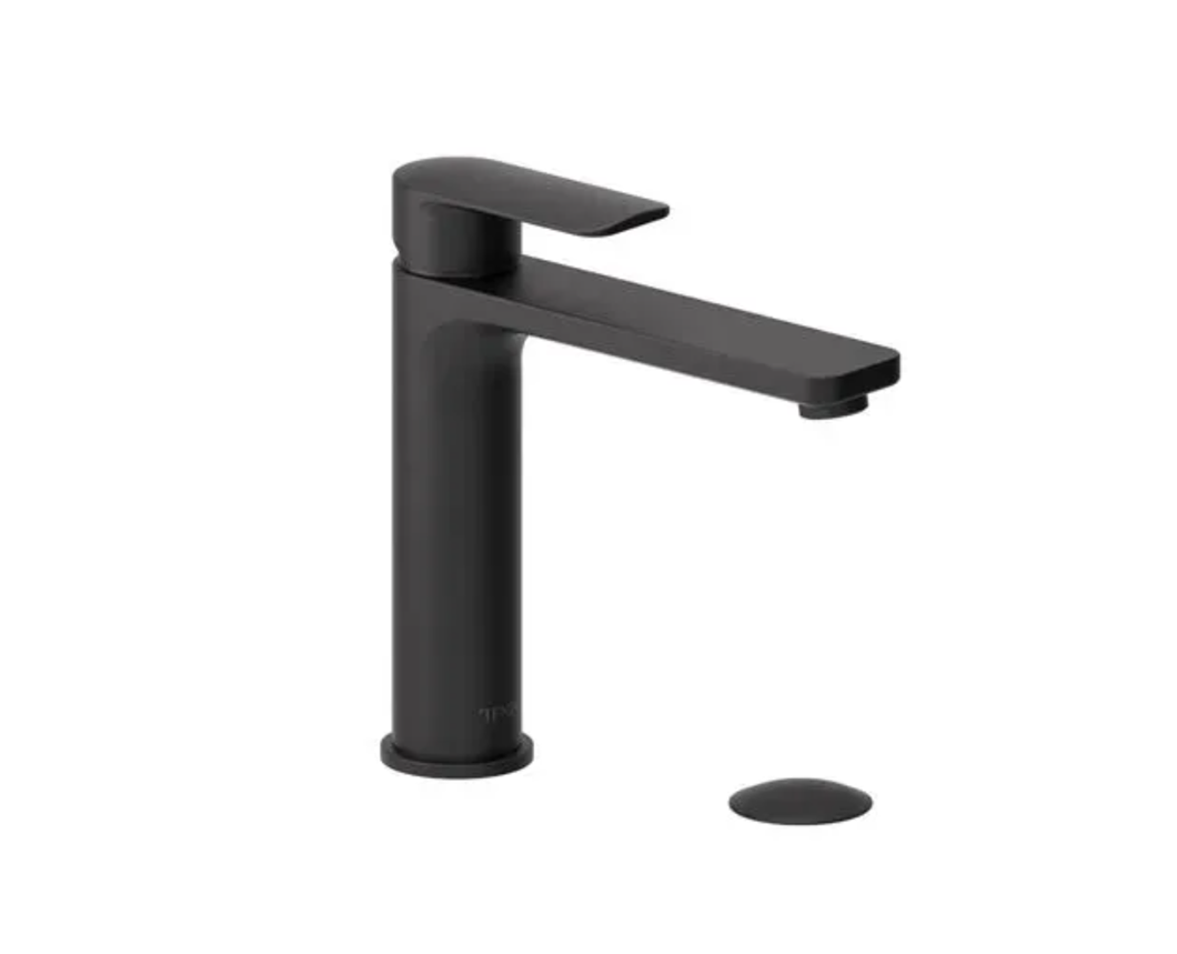 Robinet de lavabo monotrou mi-haut avec drain, Delano