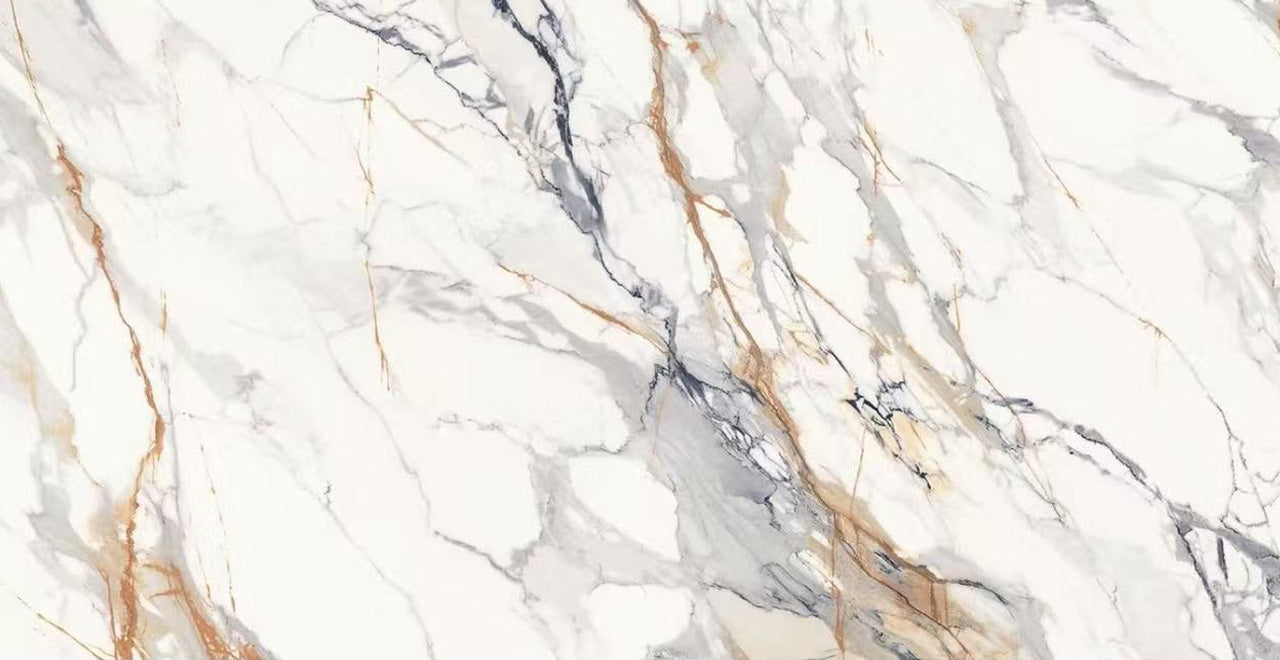 Countertop Quartz Sintered Stone Collection 2cm Luxury White 63x126 in
