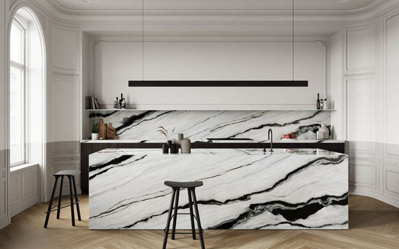 Dalle en porcelaine Teracanto - Charcoal White 12mm 126x63