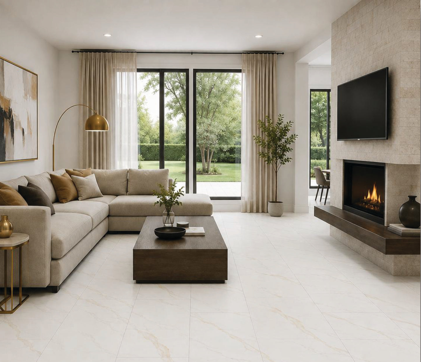 Porcelain Tile MAXIMUS GOLD Collection 3 Sizes 1 Color 2 Finishs