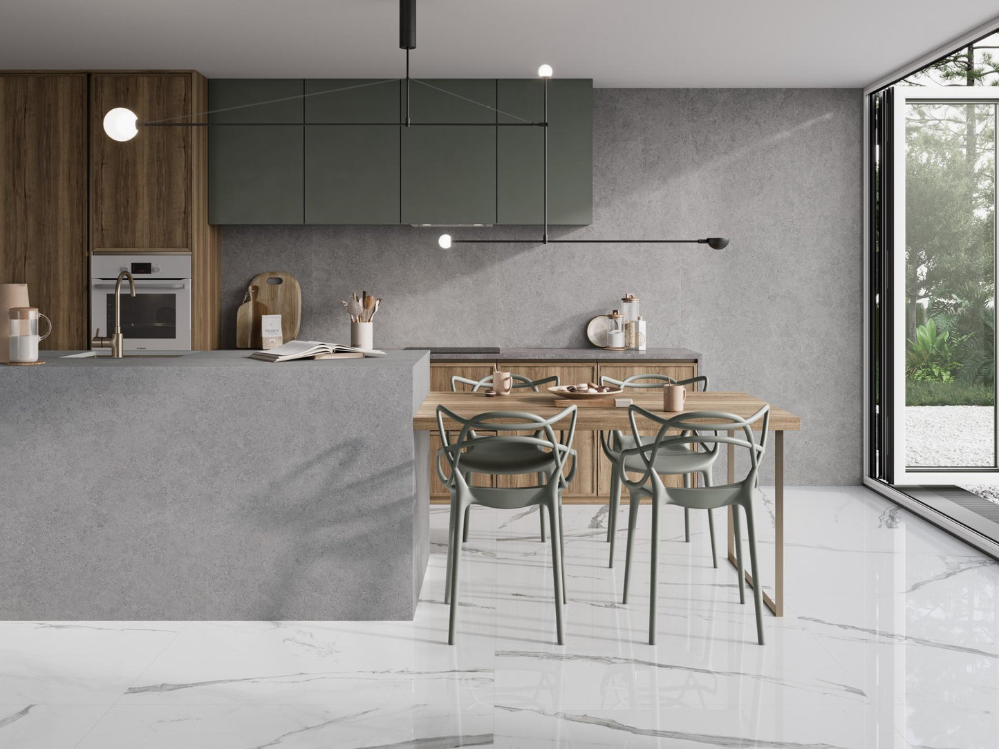 Porcelain Ceramic Tile - CR.MOLEANOS Collection available in 3 sizes, 2 colors and 1 finish.
