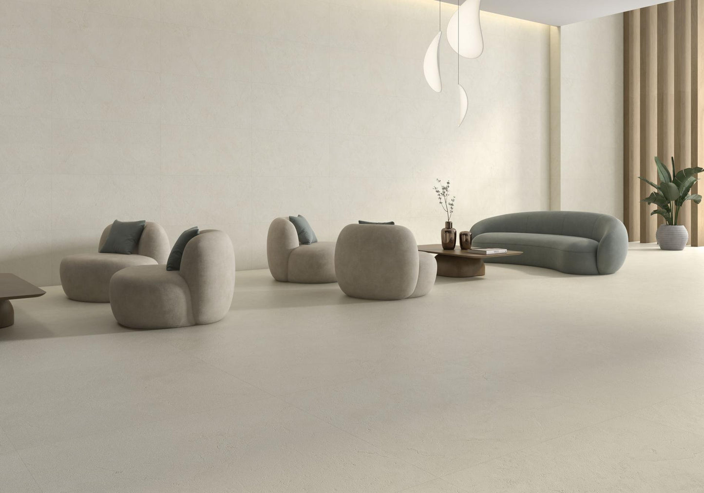 Porcelain Ceramic Tile - CREMA MARFIL Collection available in 2 sizes, 1 color and 1 finish.