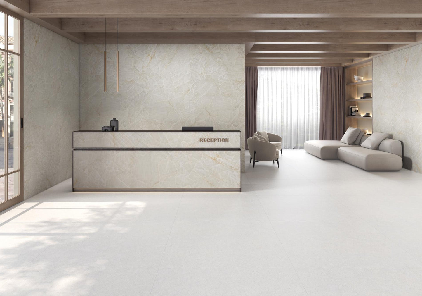 Porcelain ceramic Tile - GLACIER Collection available in 2 sizes, 2 colors and 2 finishs.