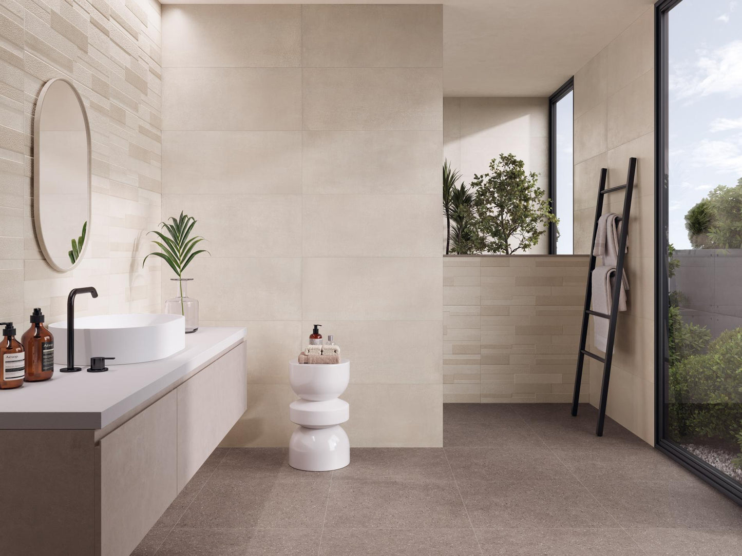 Carreau de céramique en porcelaine - Collection DOSSO disponible en 1 format, 2 couleurs et 1 finition.