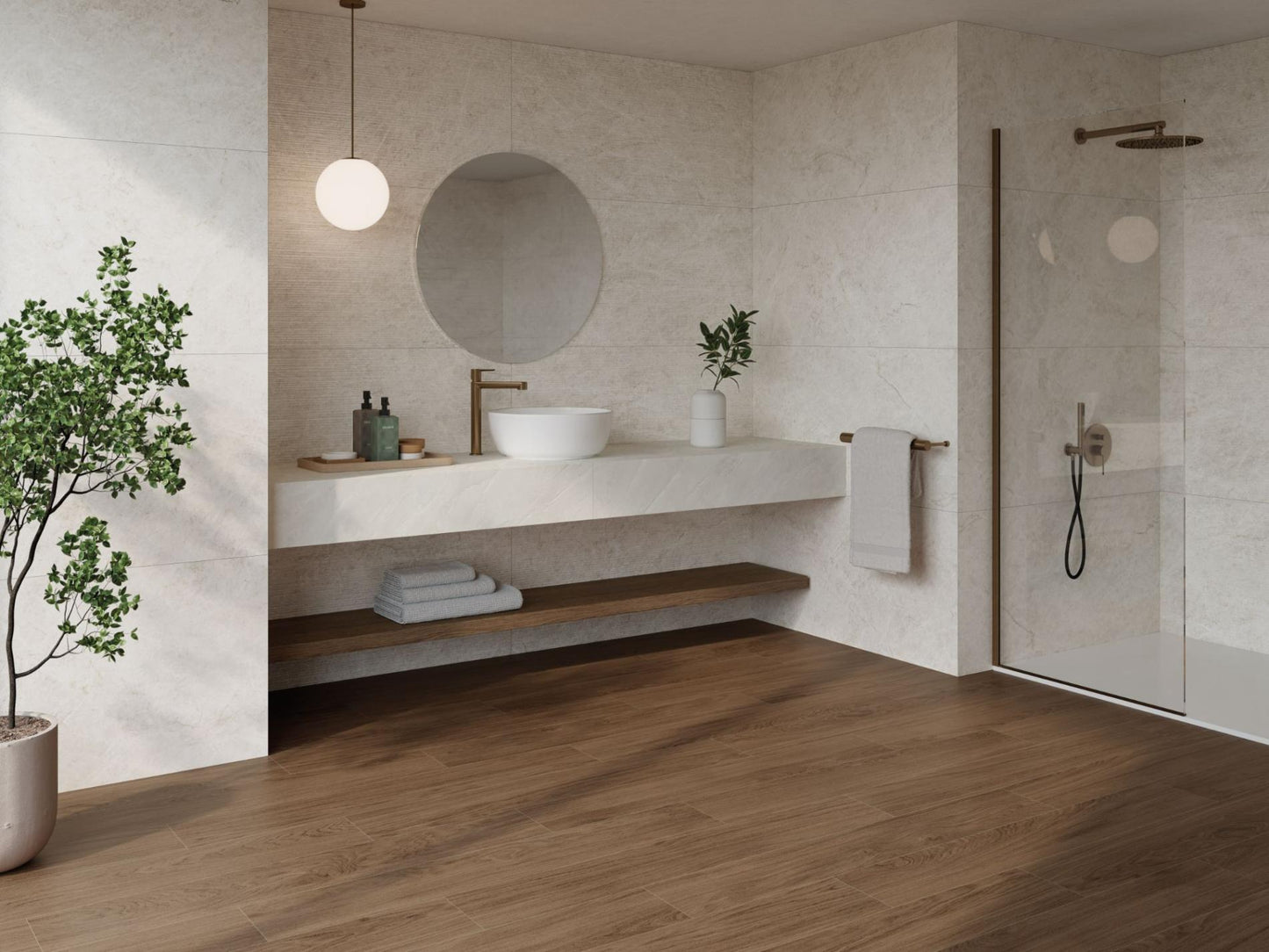 Porcelain ceramic Tile - CROWN Collection available in 3 sizes, 2 colors and 2 finishs.