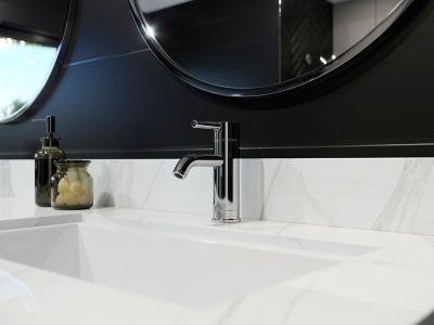 Single Control Bathroom Faucet, 1 or 3-hole - 4 Colors