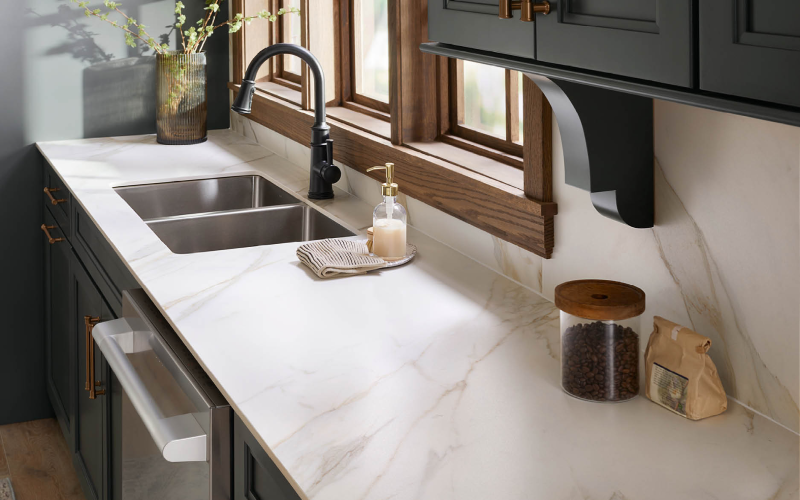 Dalle en porcelaine Teracanto - Calacatta Gold 2cm 126x62 in