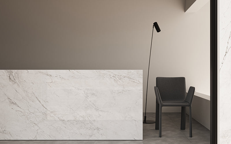 Dalle en porcelaine Teracanto - Superior White 12mm 126x63 