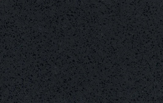 comptoir en Quartz 2 cm - 3 cm TCE 2014 Noir Jet - 63 x 126 po