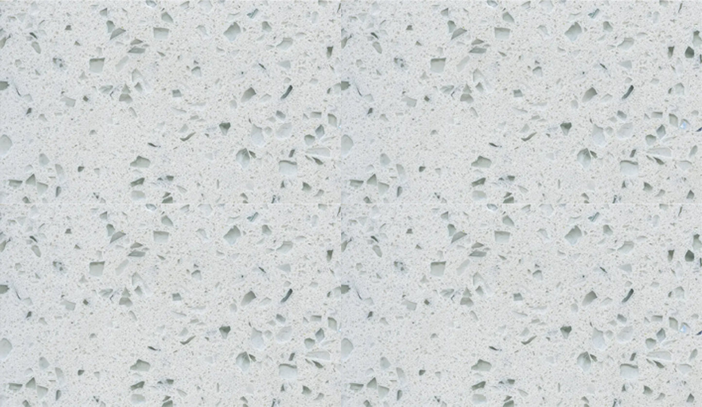 Countertop Quartz 2cm - 3cm TCE 2019 Crystal White - 63x126 in
