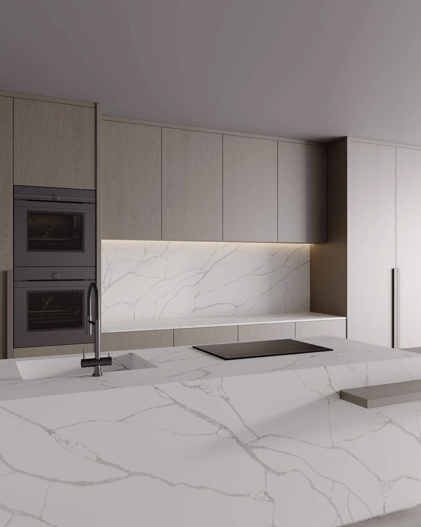 Countertop Quartz 2cm - 3cm TCE 4029 Calacatta Max 63x126 in