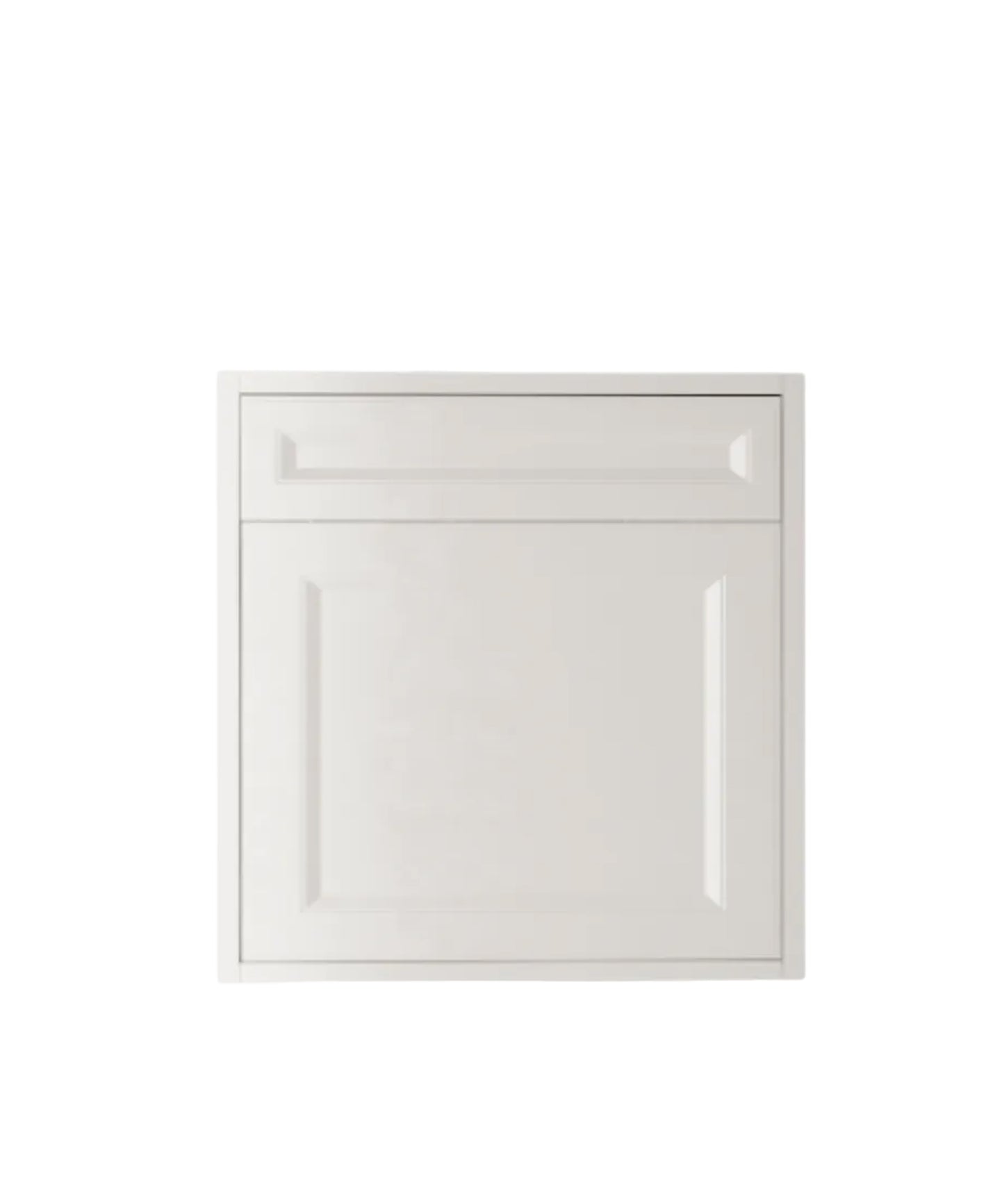 Shaker White Vanity 20 in. Suspended 1 Door with Countertop
