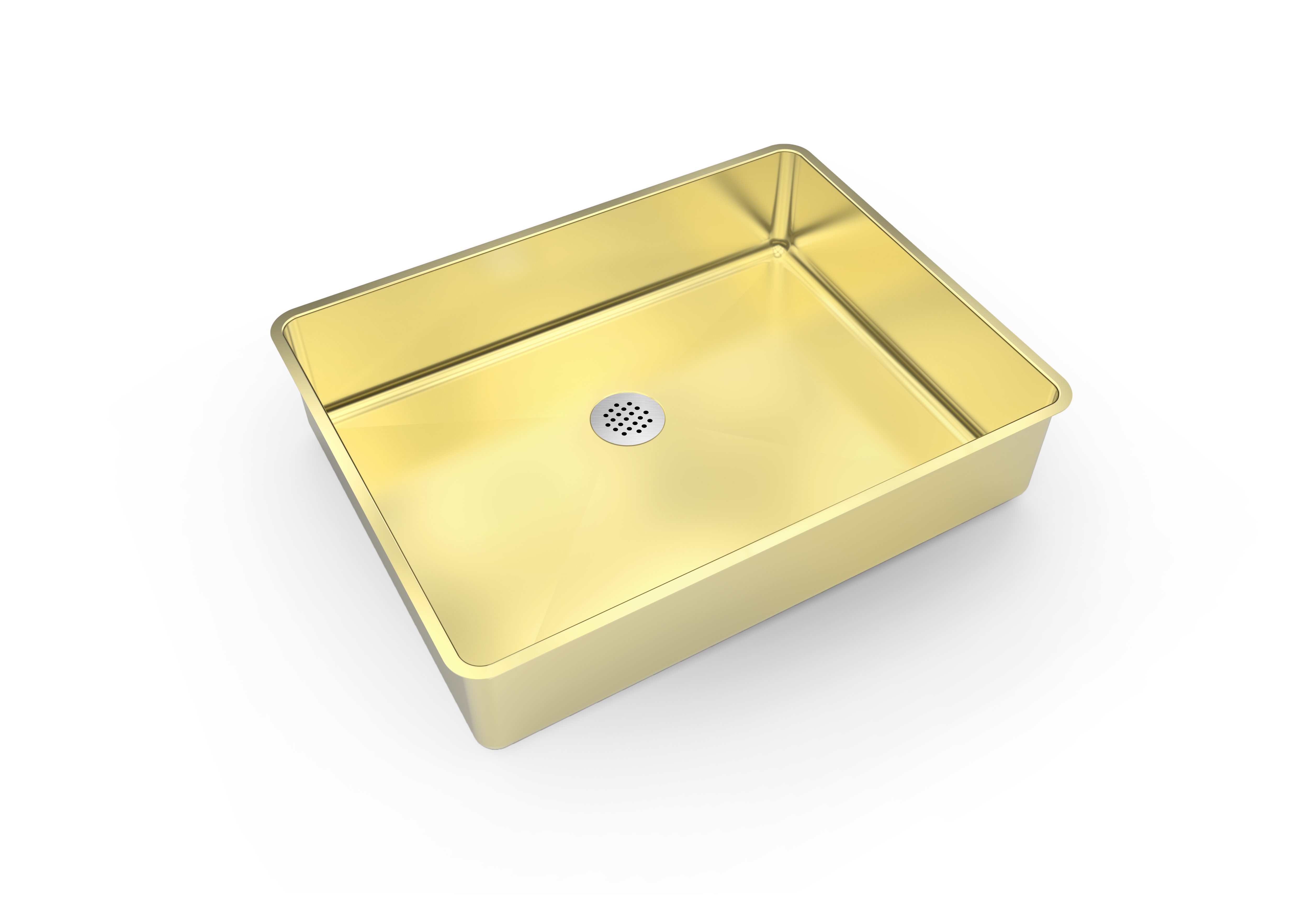 Nortrends Stainless Steel Handmade Undermont Sink Size: 480×370 mm – Gold RR4837-YA GOLD